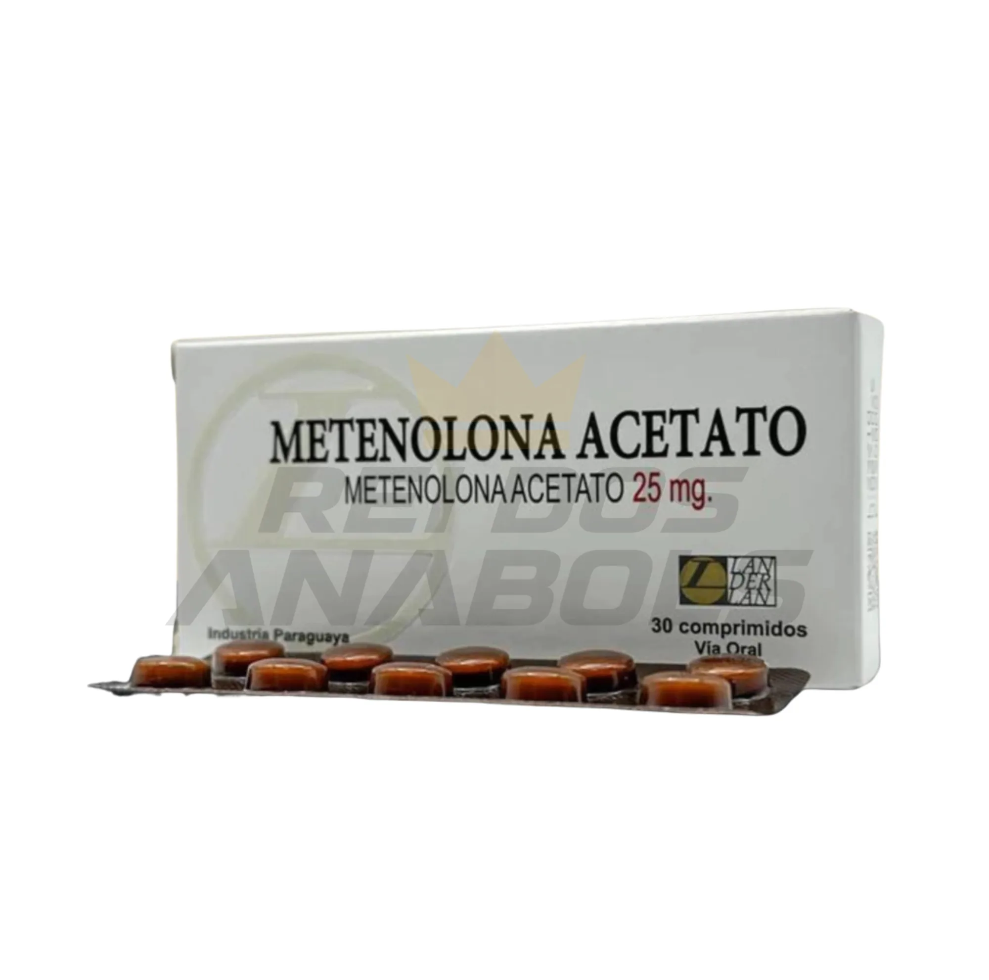 Acetato de Metenolona (primobol) 25mg com 30cps - Landerlan