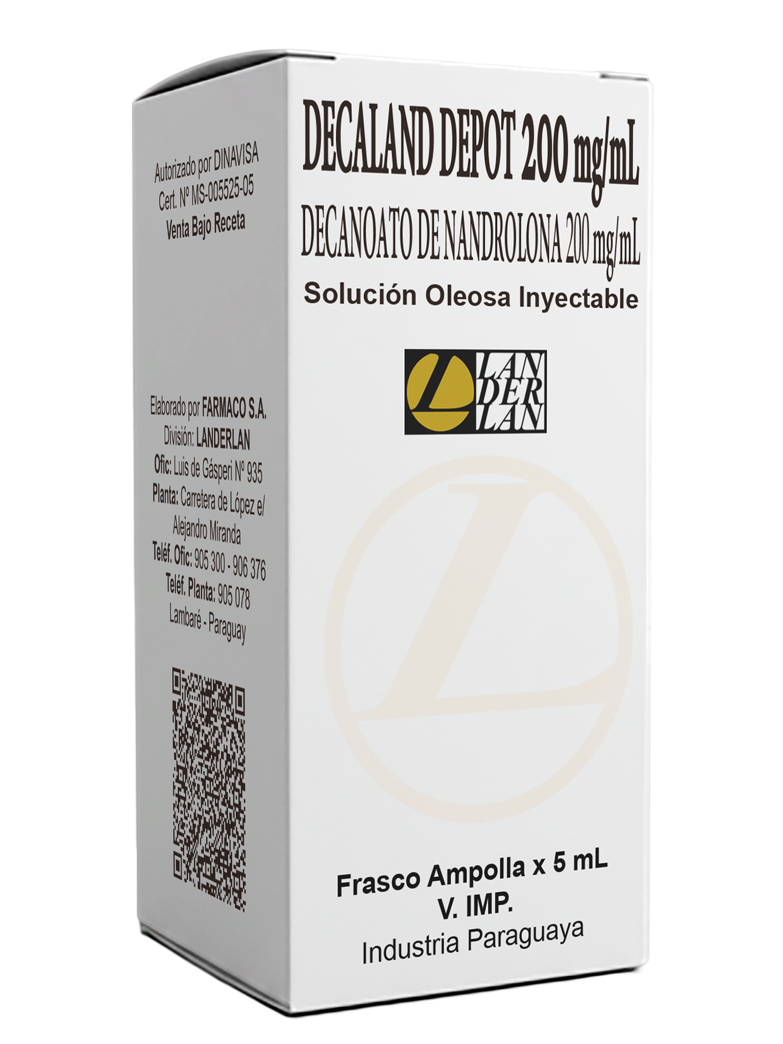 Decaland Depot (decanoato de nandrolona) 200mg/mL 5mL