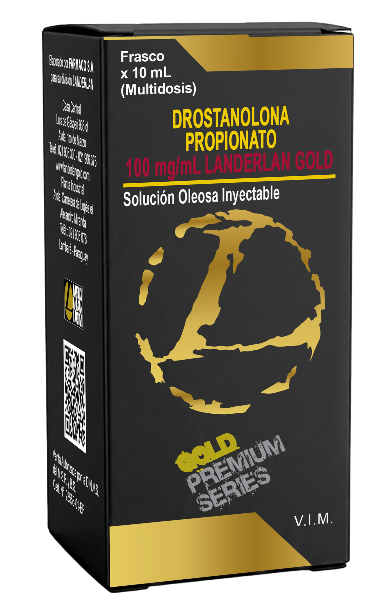 Enantato de Drostanolona (masteron) 100mg/mL 10mL - Landerlan Gold