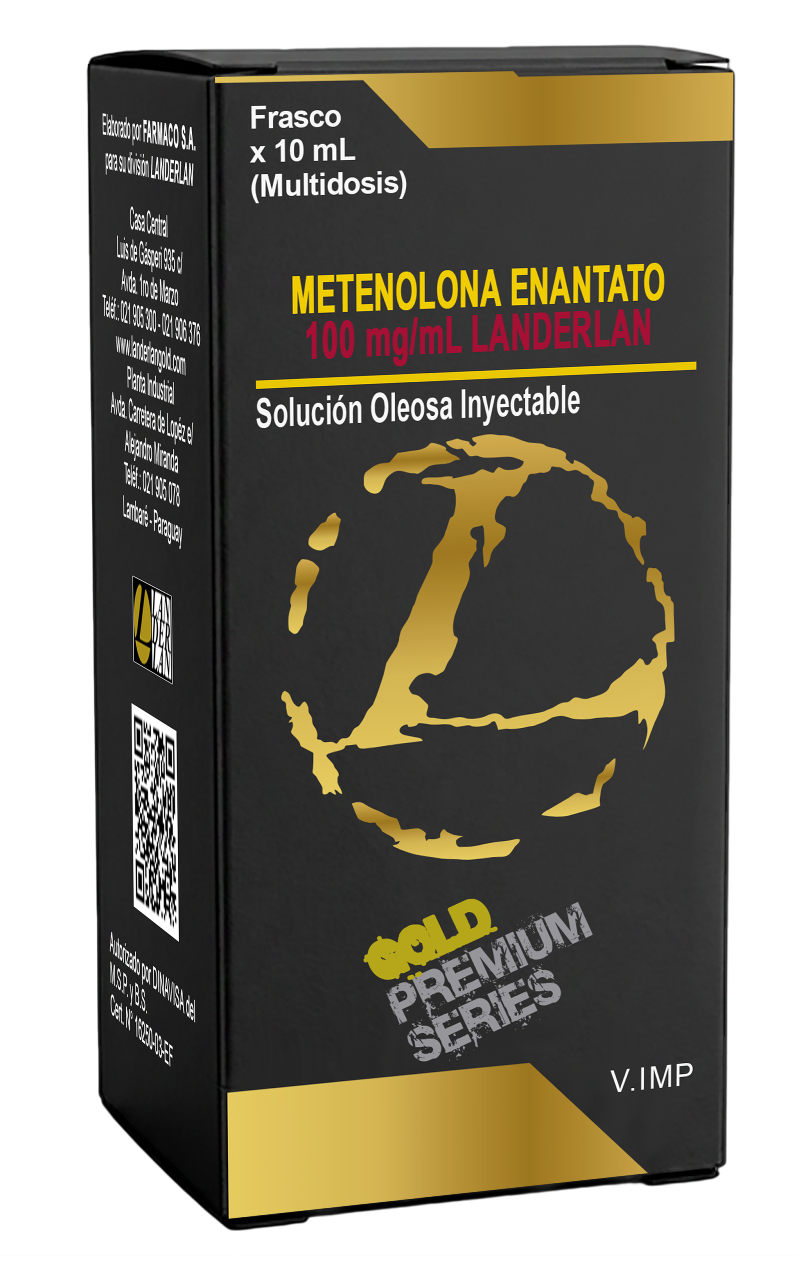 Enantato de Metenolona 100mg/10ml - Landerlan Gold